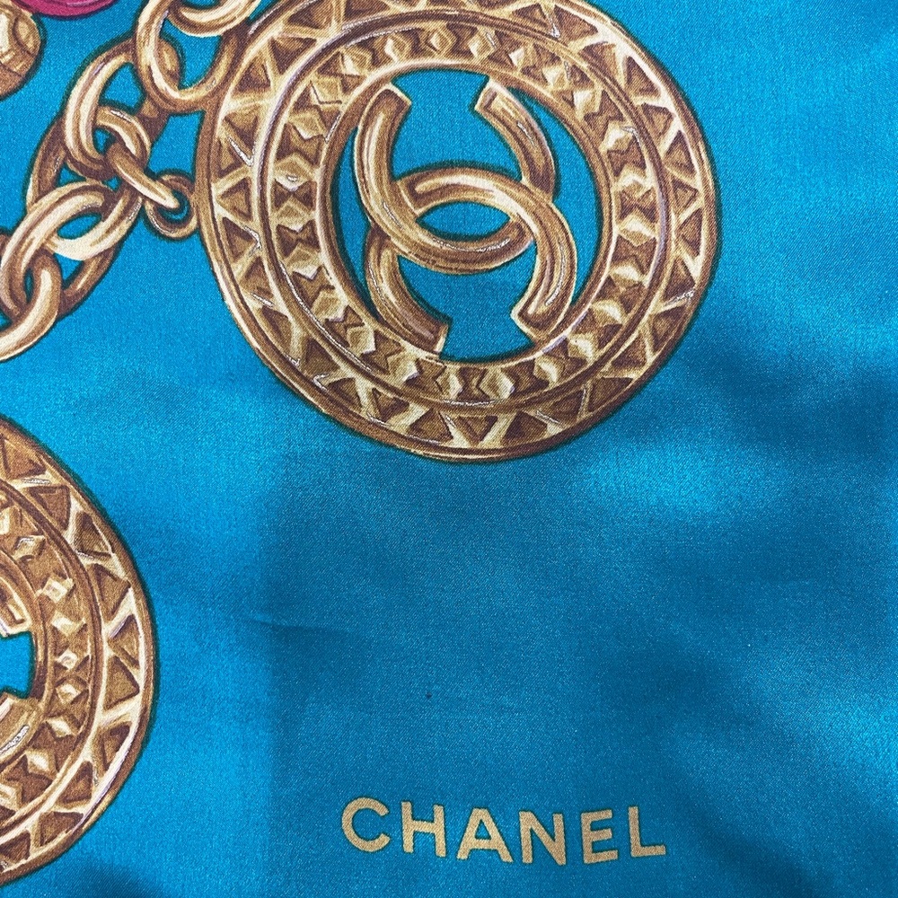 Chanel silk scarf